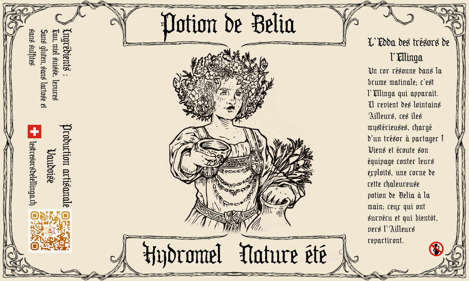 Nature Ete - Belia - Hydromel BIB 3L — NAE label