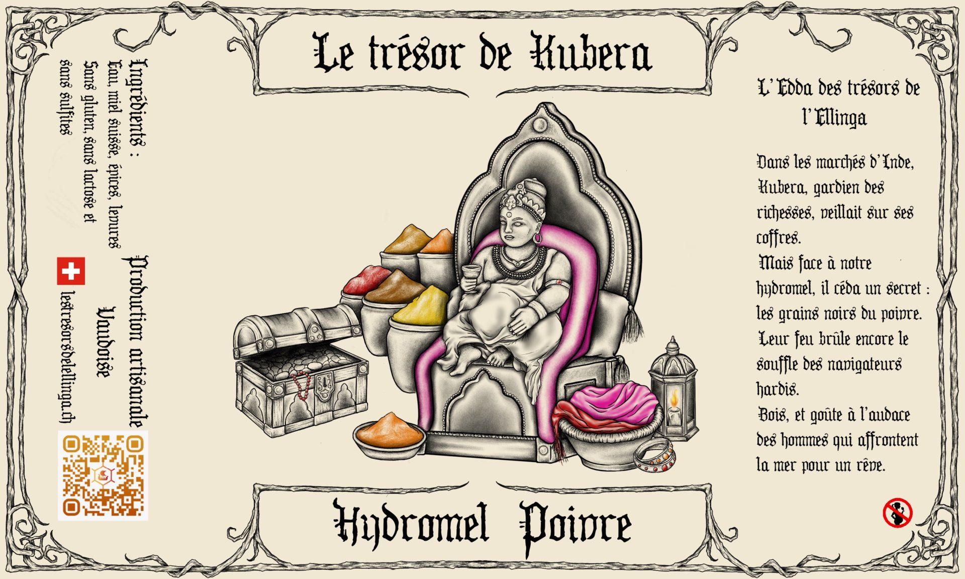 Poivre noir - Kubera - Hydromel Bouteille 0.5L — PNO label