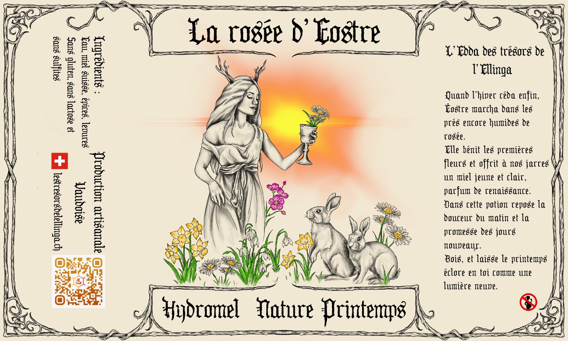 Nature printemps - Éostre - Hydromel BIB 10L — NAP Label