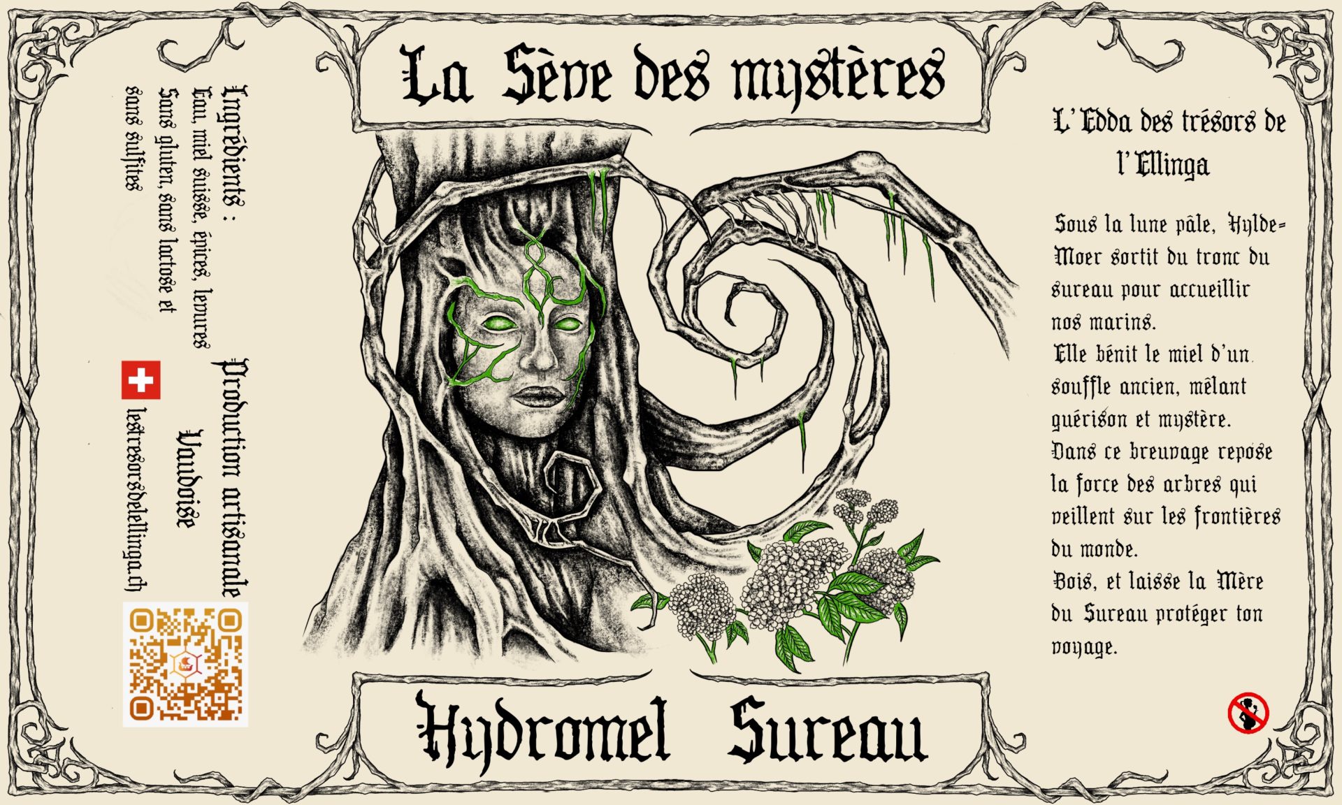 Sureau - Hylde-Moer - Hydromel Bouteille 0.5L — SUR label